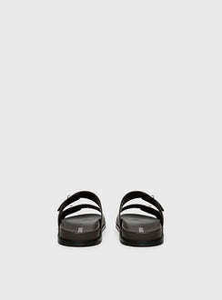 Dedication Double Strap Sandals Chocolate