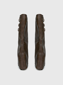 Ritz Knee High Boots Brown