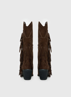 Therapy Chaos Cowboy Boots Brown