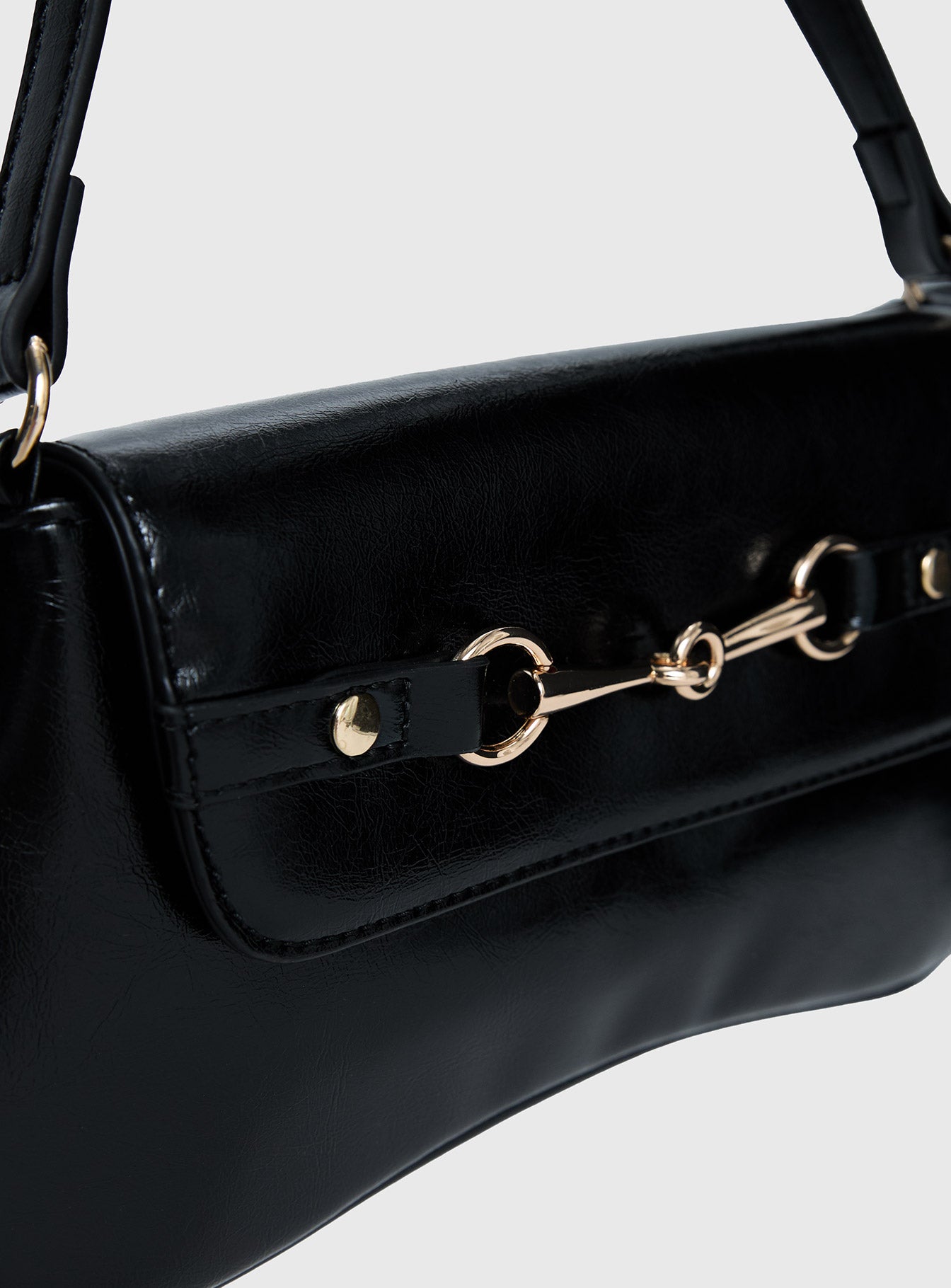 Pulse Shoulder Bag Black / Gold