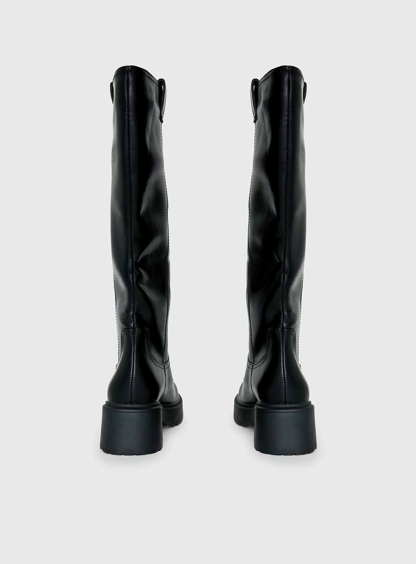 Lucia Knee High Boots Black