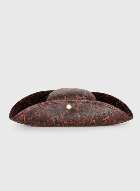 October Sky Pirate Hat Brown