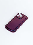 Reflective iPhone case Plastic clip on style lightweight