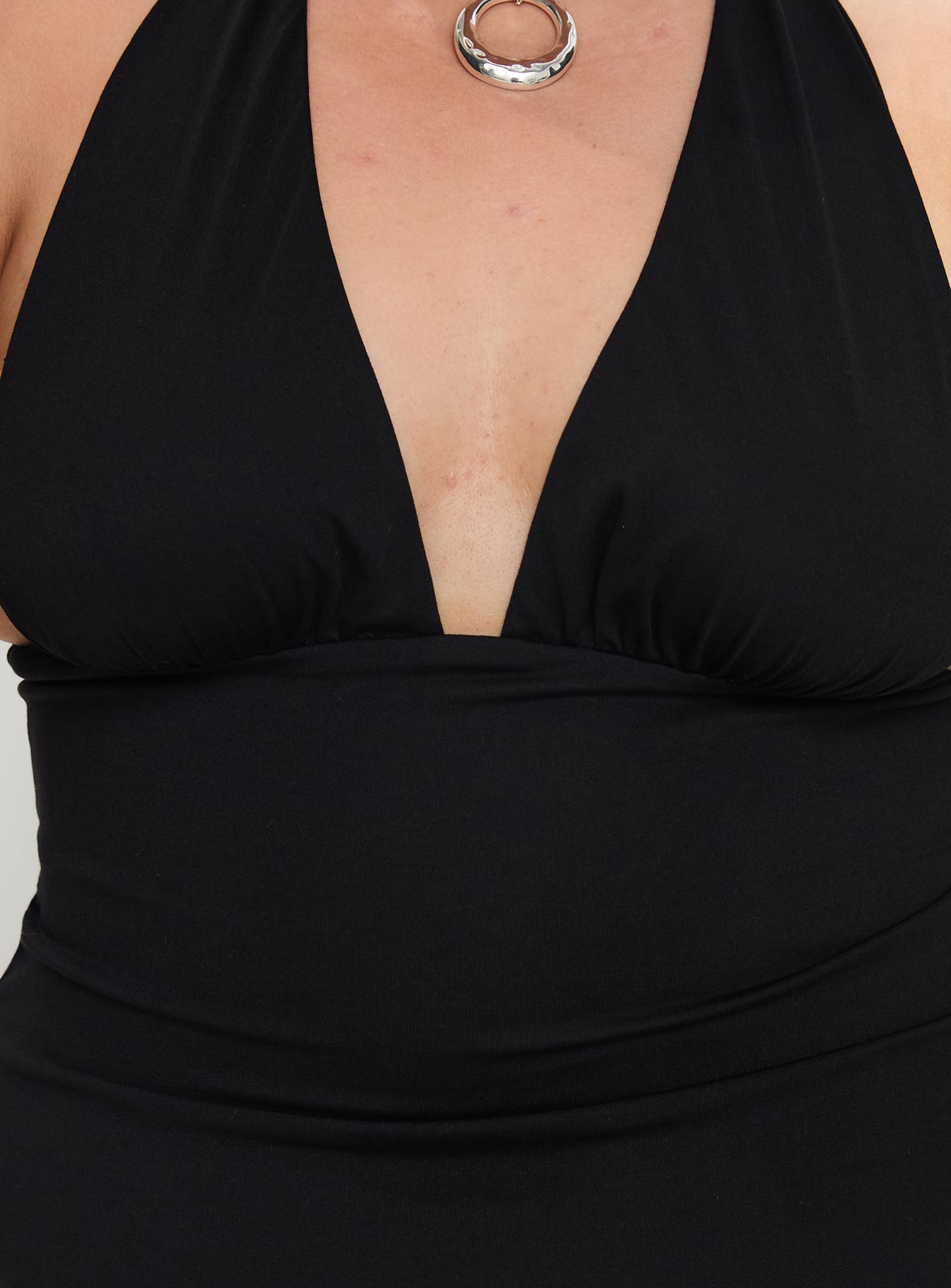 Tinisie Halter Mini Dress Black Curve | Princess Polly Tinisie Halter Mini Dress Black Curve | Princess Polly