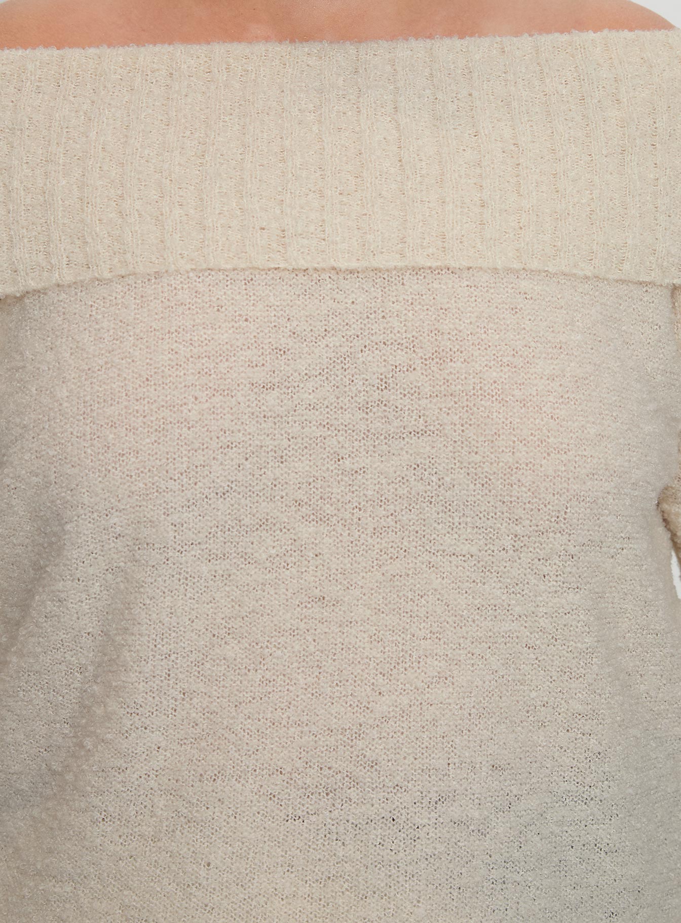 product Princess Polly Parkley Boucle Off The Shoulder Cream Curve 