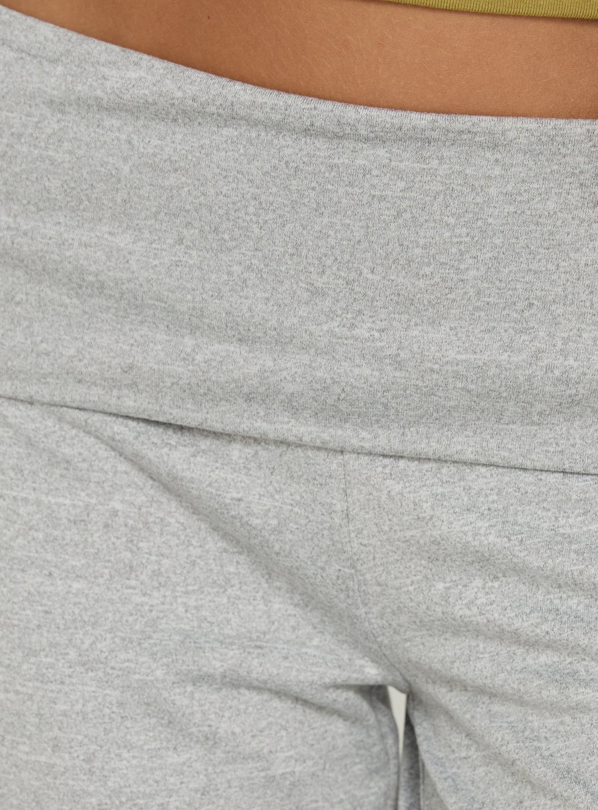 Laroy Folded Capri Pant Grey Marle