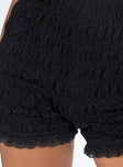Laurie Shorts Black Princess Polly high-rise 