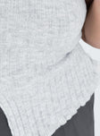 Galliniski Knit Top Grey Curve
