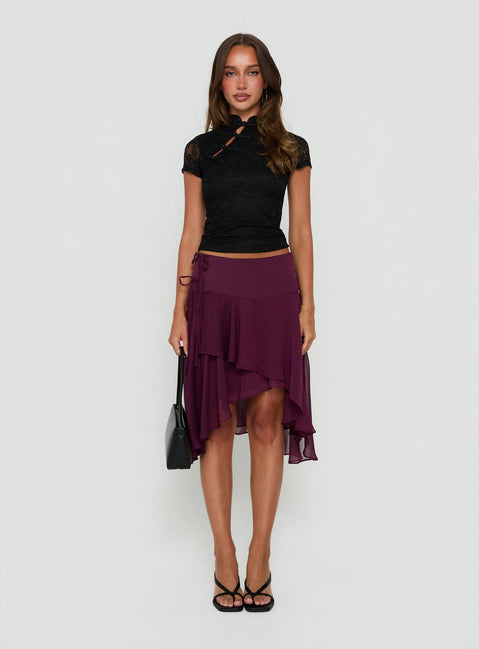 Kharlotte Lace Top Black
