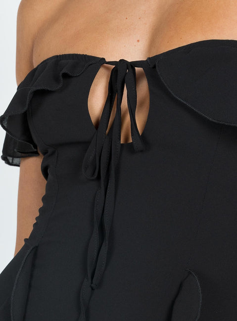 princess polly molina mini dress black Princess Polly Molina mini dress. Adjustable straps,