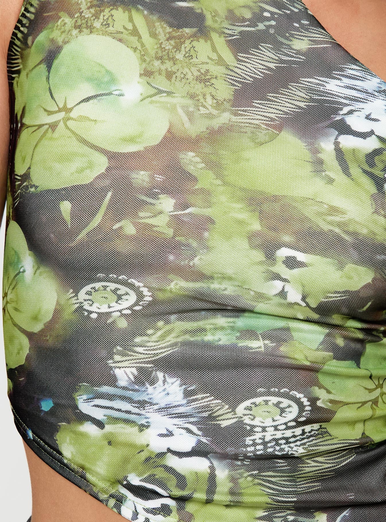 product Princess Polly Havener One Shoulder Top Multi Sleeveless Asymmetric Neckline 