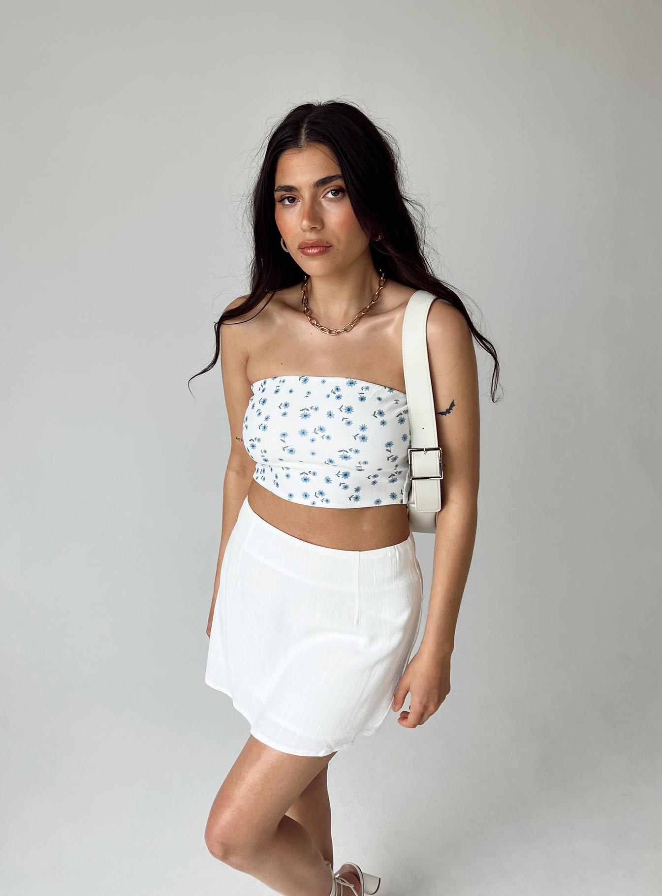 product Selby Mini Skirt White Petite Princess Polly  Mini Skirts 