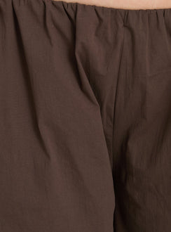 Lunea Concealed Waistband Pants Brown Curve