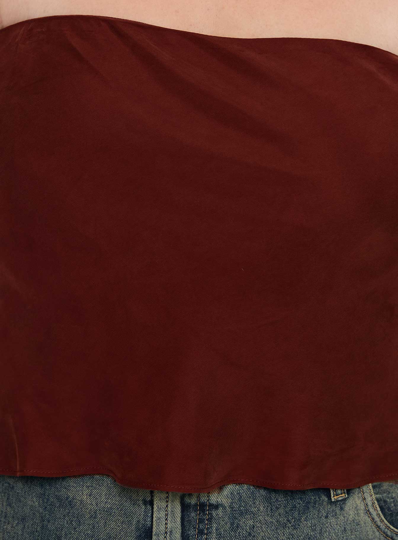 product Princess Polly Lucelia Strapless Top Brown Curve Sleeveless straight 