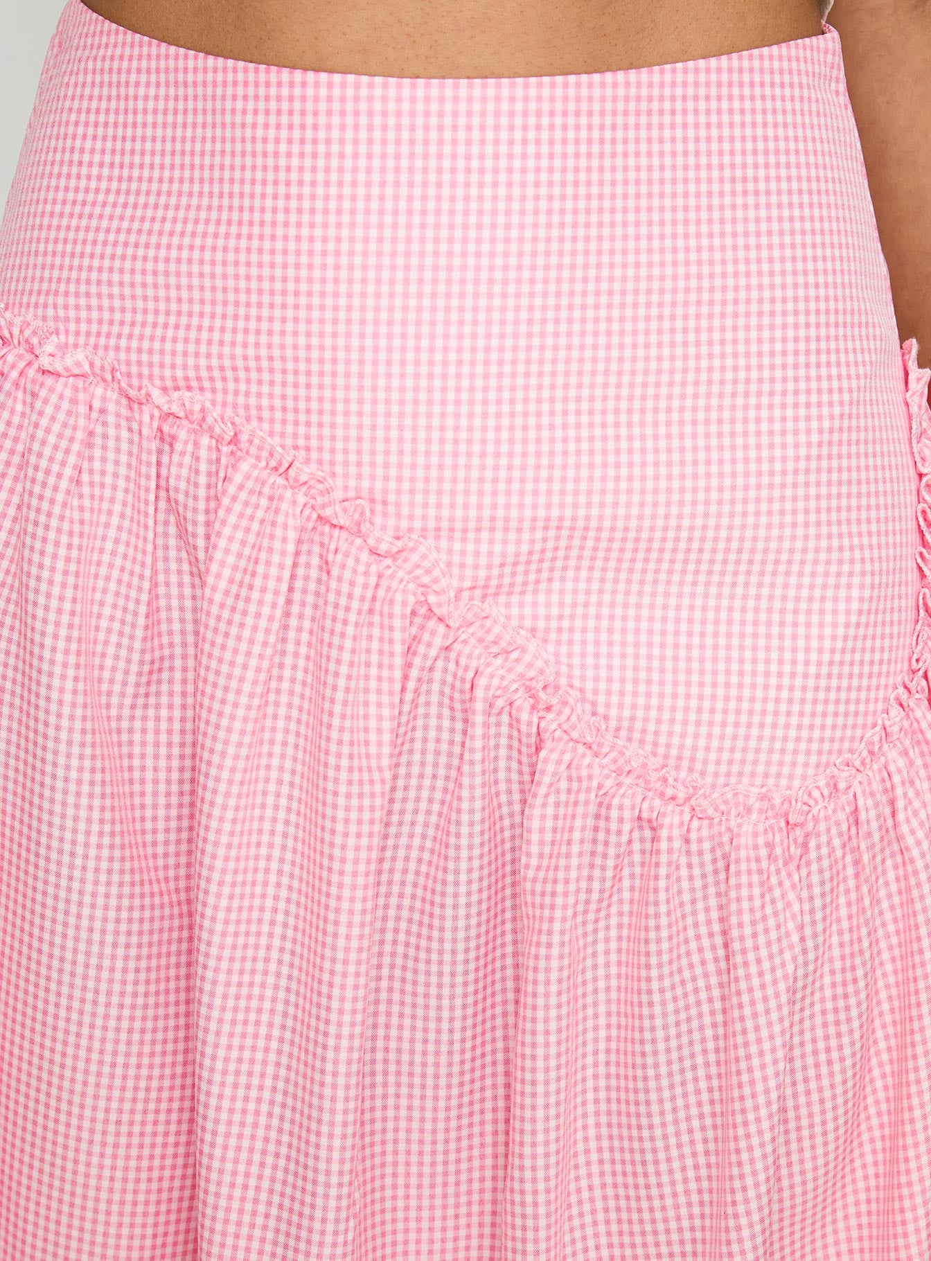 product Princess Polly Apresia Maxi Skirt Pink Gingham Maxi 