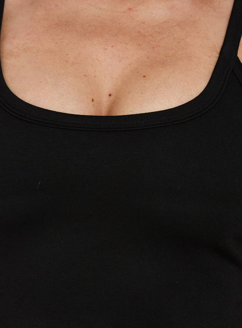 Dynah Cinched Tank Top Black