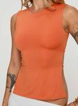 product Princess Polly Sleeveless Crew Neck  Uzo Top Orange