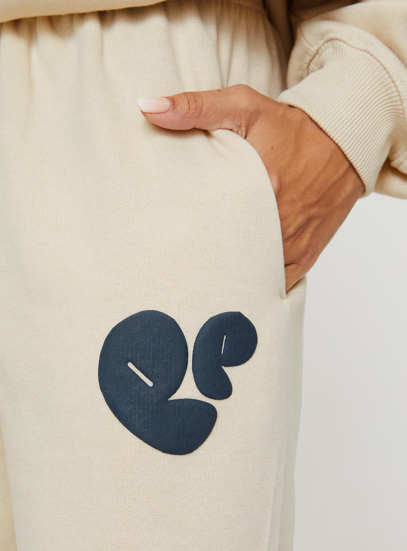 product Princess Polly  Princess Polly Track Pants Bubble Text Stone / Slate