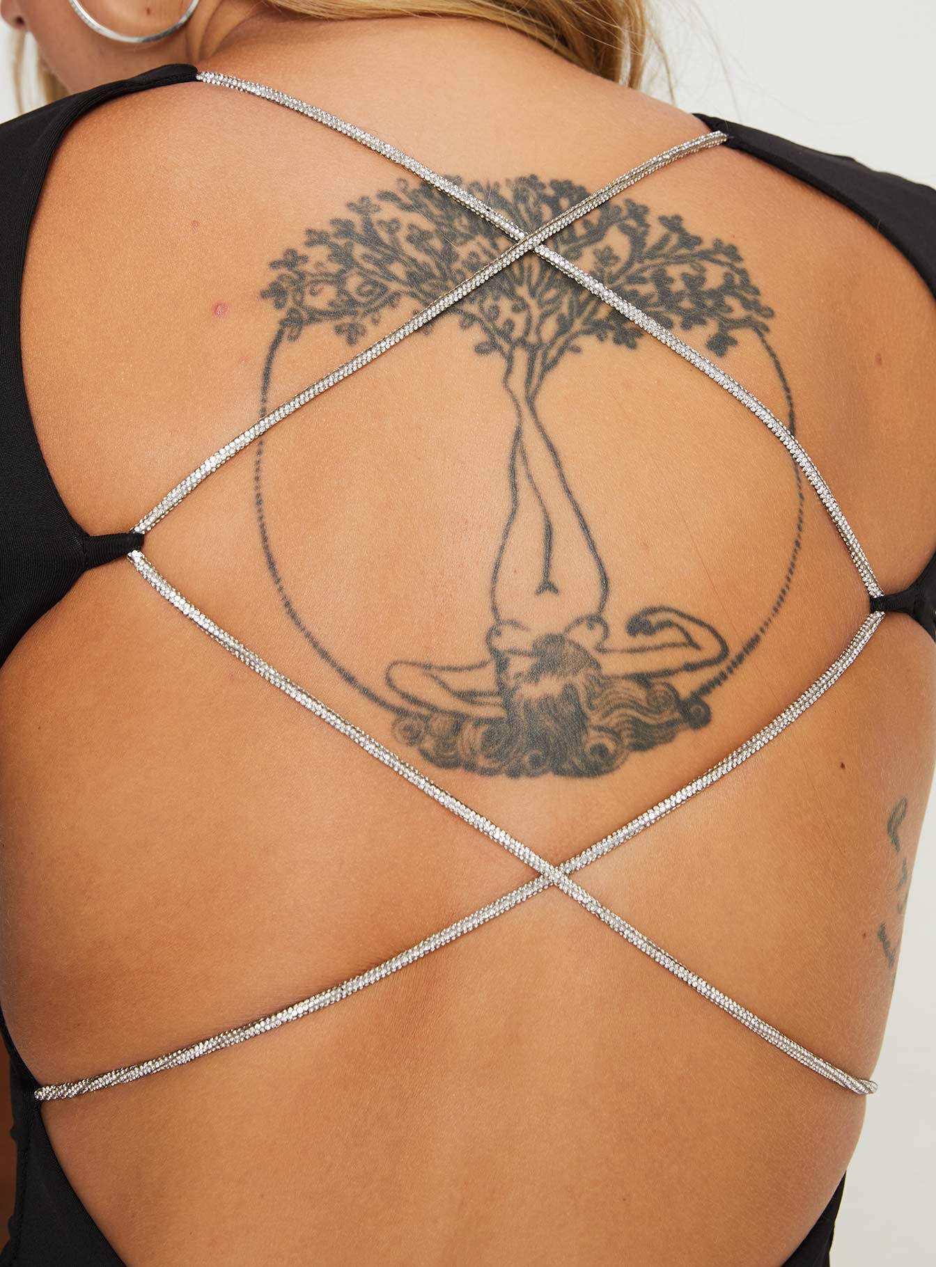 product Princess Polly Crew Neck Crew Neck  Verisha Long Sleeve Mini Dress Black