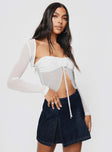 Aviles Two Piece Top White