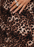 Emily Maxi Skirt Leopard Print Princess Polly  Maxi 