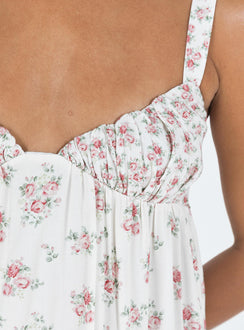 product Princess Polly Crew Neck  Vance Mini Dress Pink / Floral