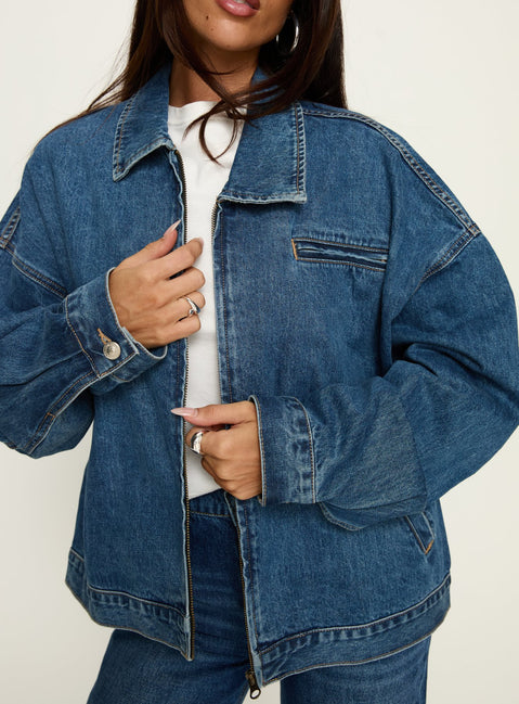 Riina Bomber Jacket Denim