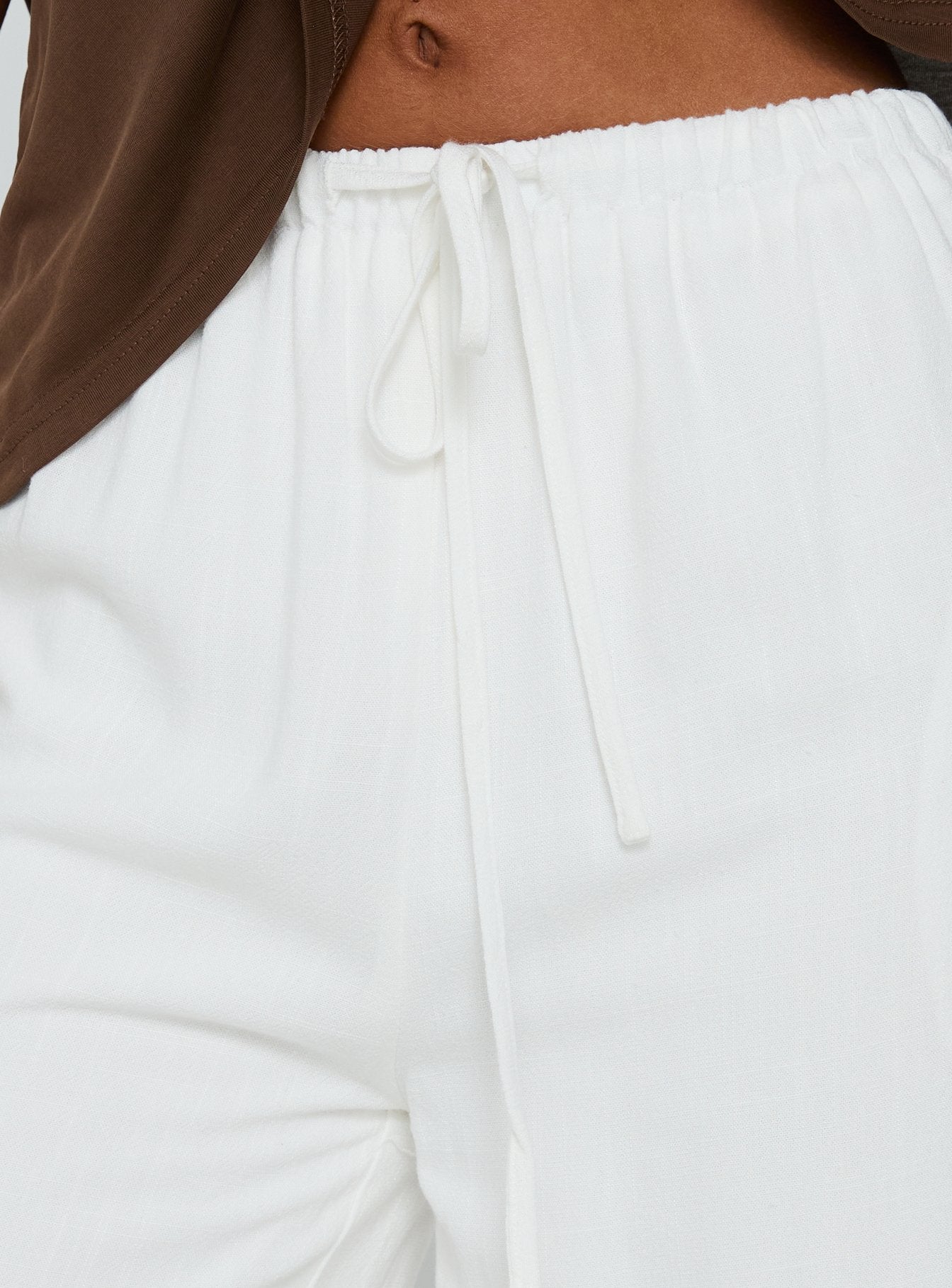 Parklea Linen Blend Pants White