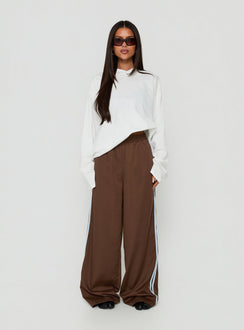 Fielder Track Pants Brown / Blue