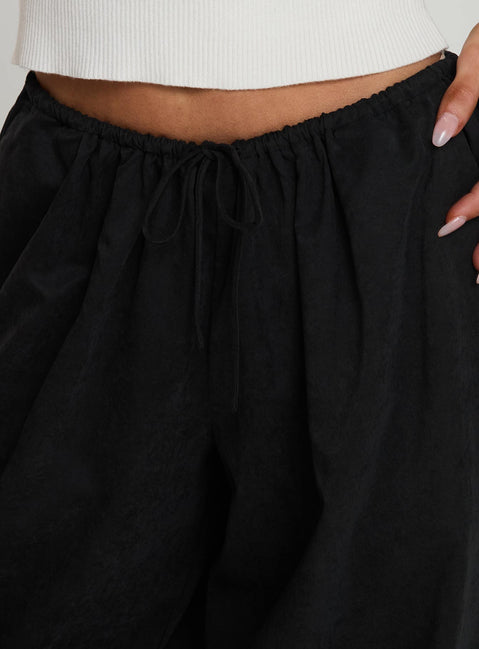 Bungala Oversized Relaxed Pants Black Tall