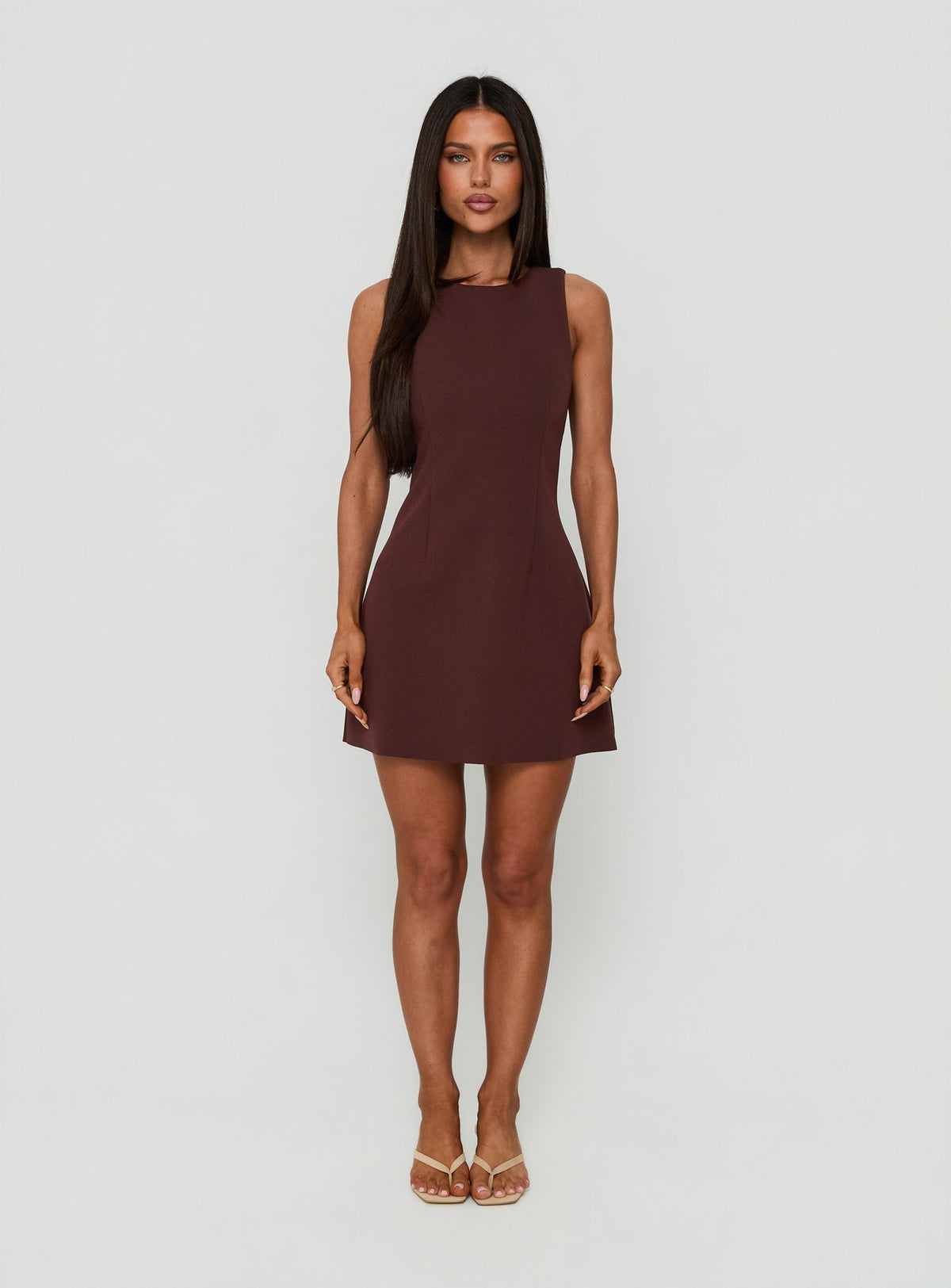 Anse Mini Dress Chocolate