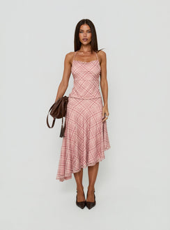 Waverlee Halter Top Pink Check