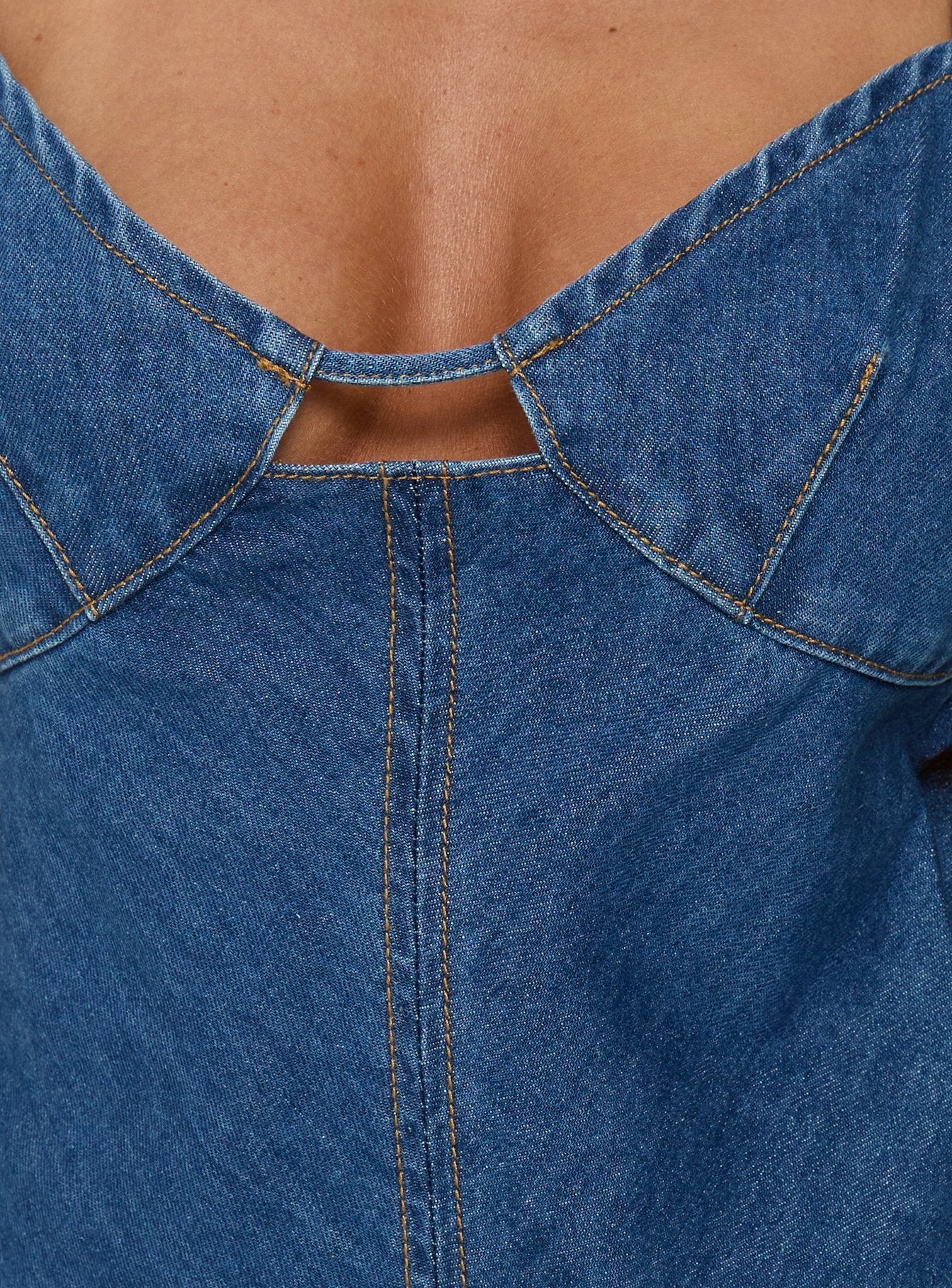 Arwen Denim Mini Dress Blue | Princess Polly Arwen Denim Mini Dress Blue | Princess Polly