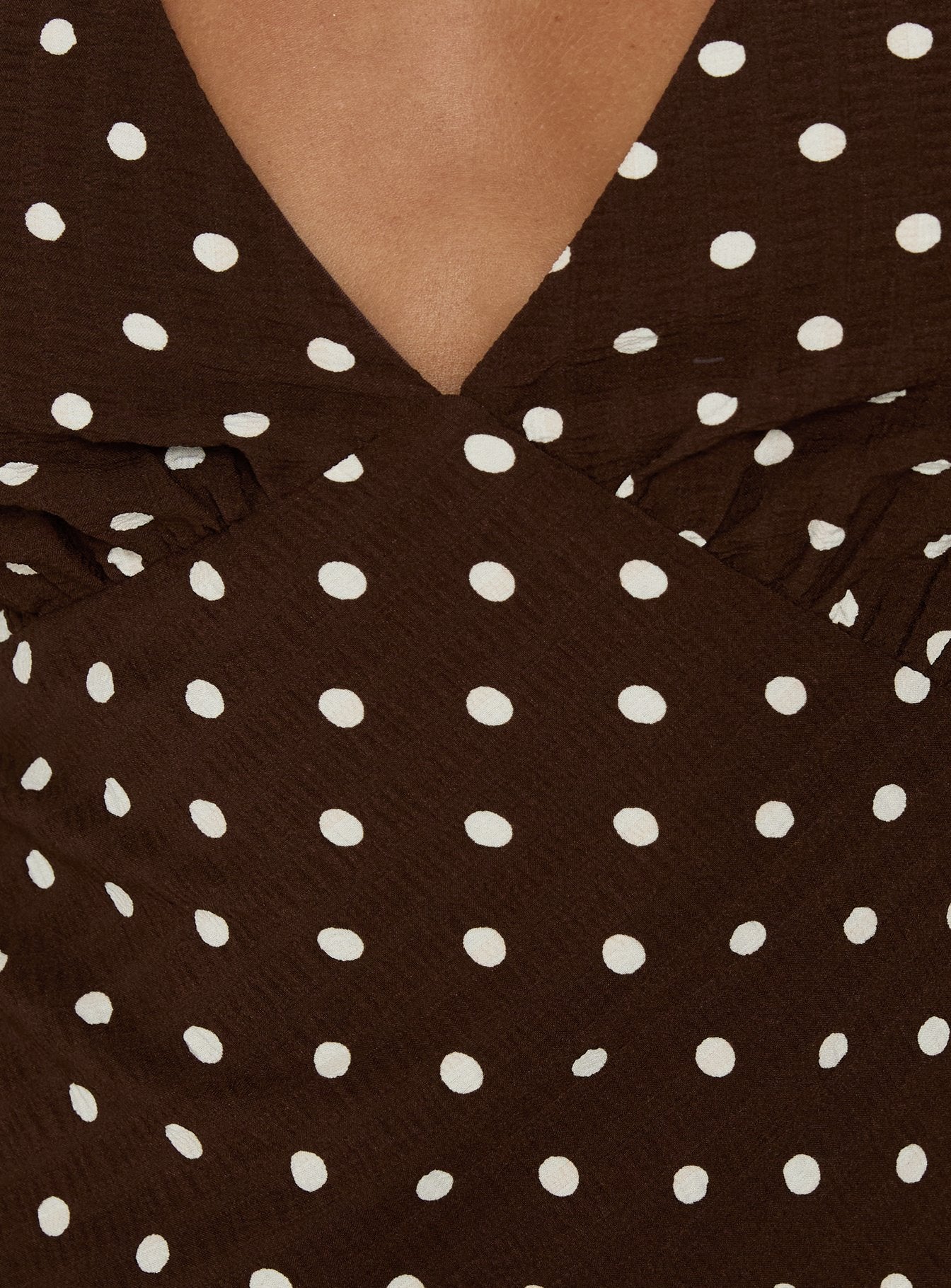 princess polly brown polka dot dress Celena Maxi Dress Pink / Brown Polka