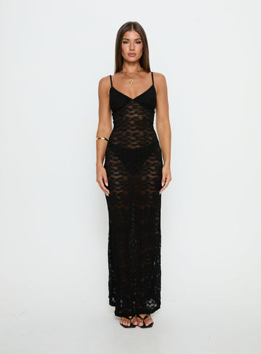 Black Lace Maxi Dresses Black Lace Maxi Dresses