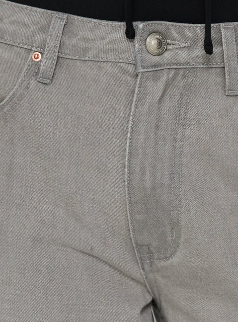 Styled Naylor Mid Rise Wide Leg Jeans Light Grey Wash in womens-jeans front view of model wearing Princess Polly