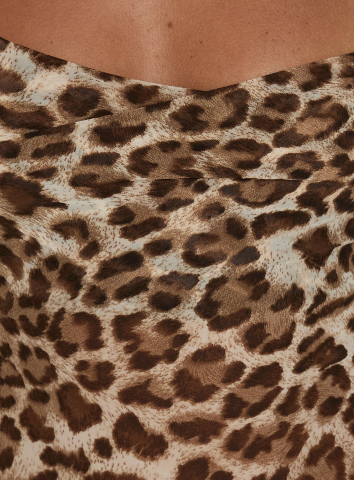 Celena Chiffon Maxi Dress Leopard Multi
