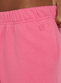 Tynen Baggy Longline Sweatshorts Pink
