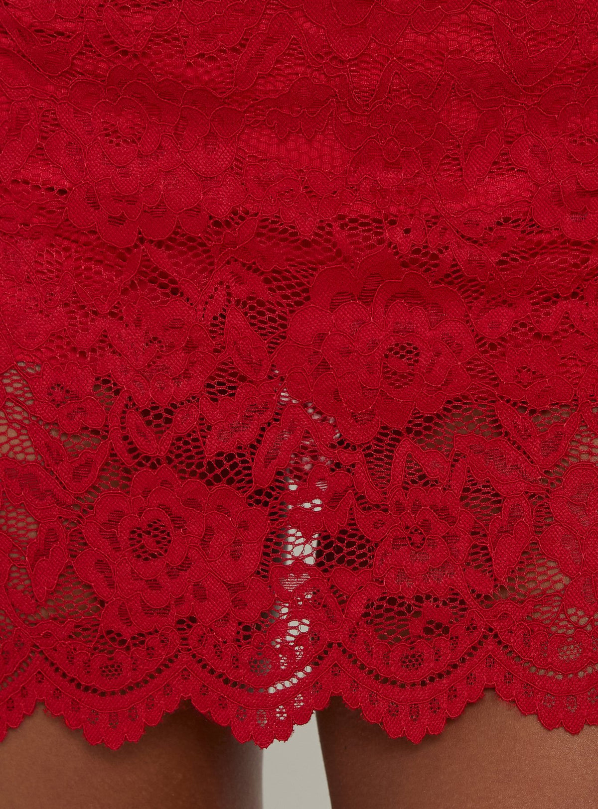Gianna Lace Skort Red