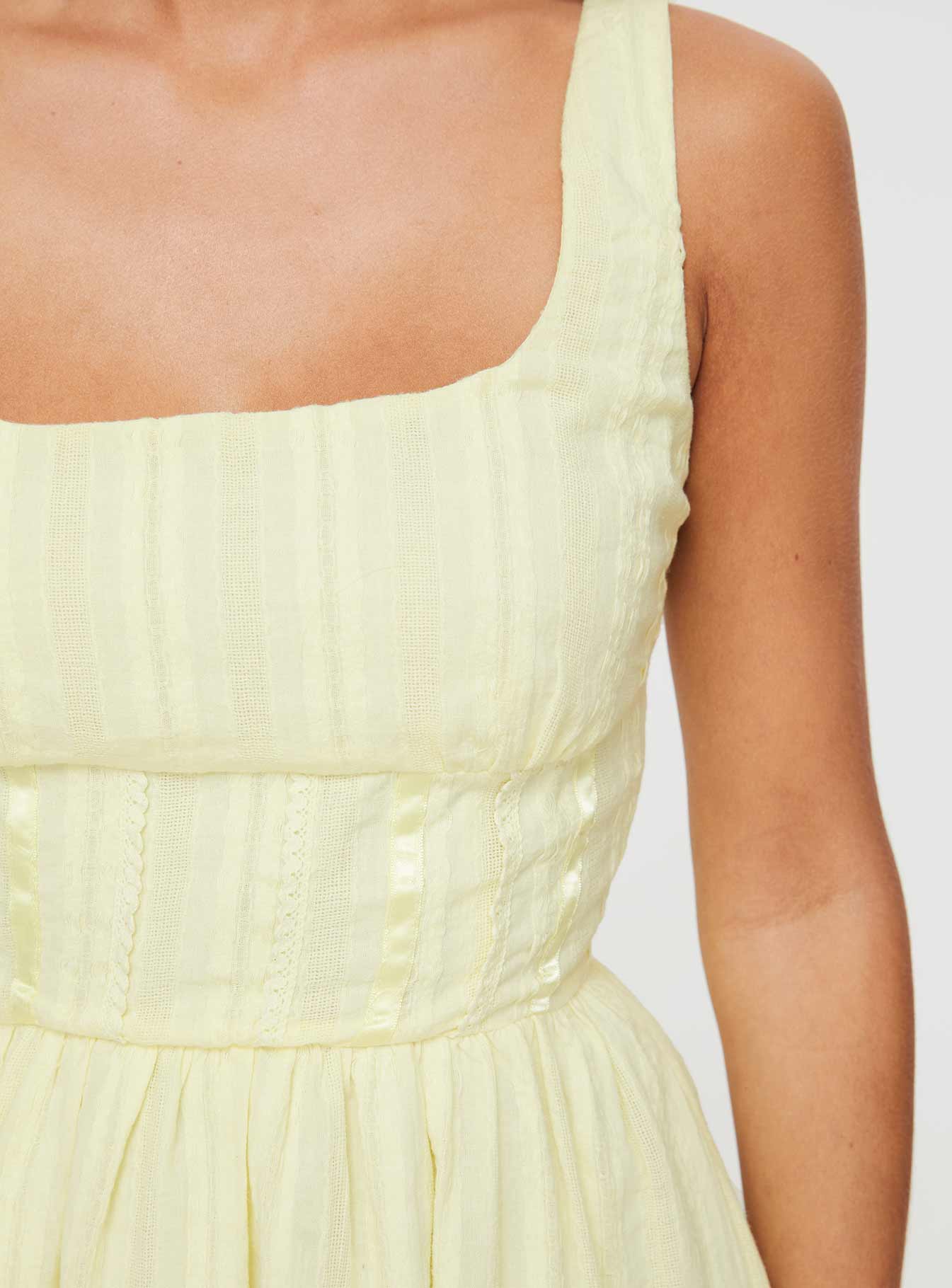lorinda mini dress yellow Princess Polly Lorinda Mini Dress in Yellow Yellow