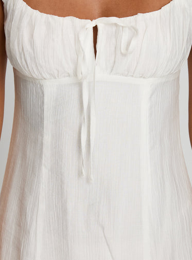 Eternally Yours Mini Dress White