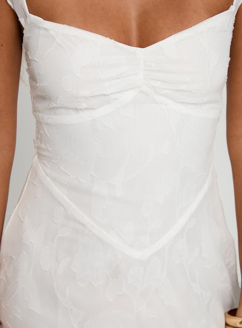 princess polly white tie dress Feeling Alive Tie Back Mini Dress | White | Womens