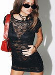 Lioness Beguile Sheer Lace Mini Dress