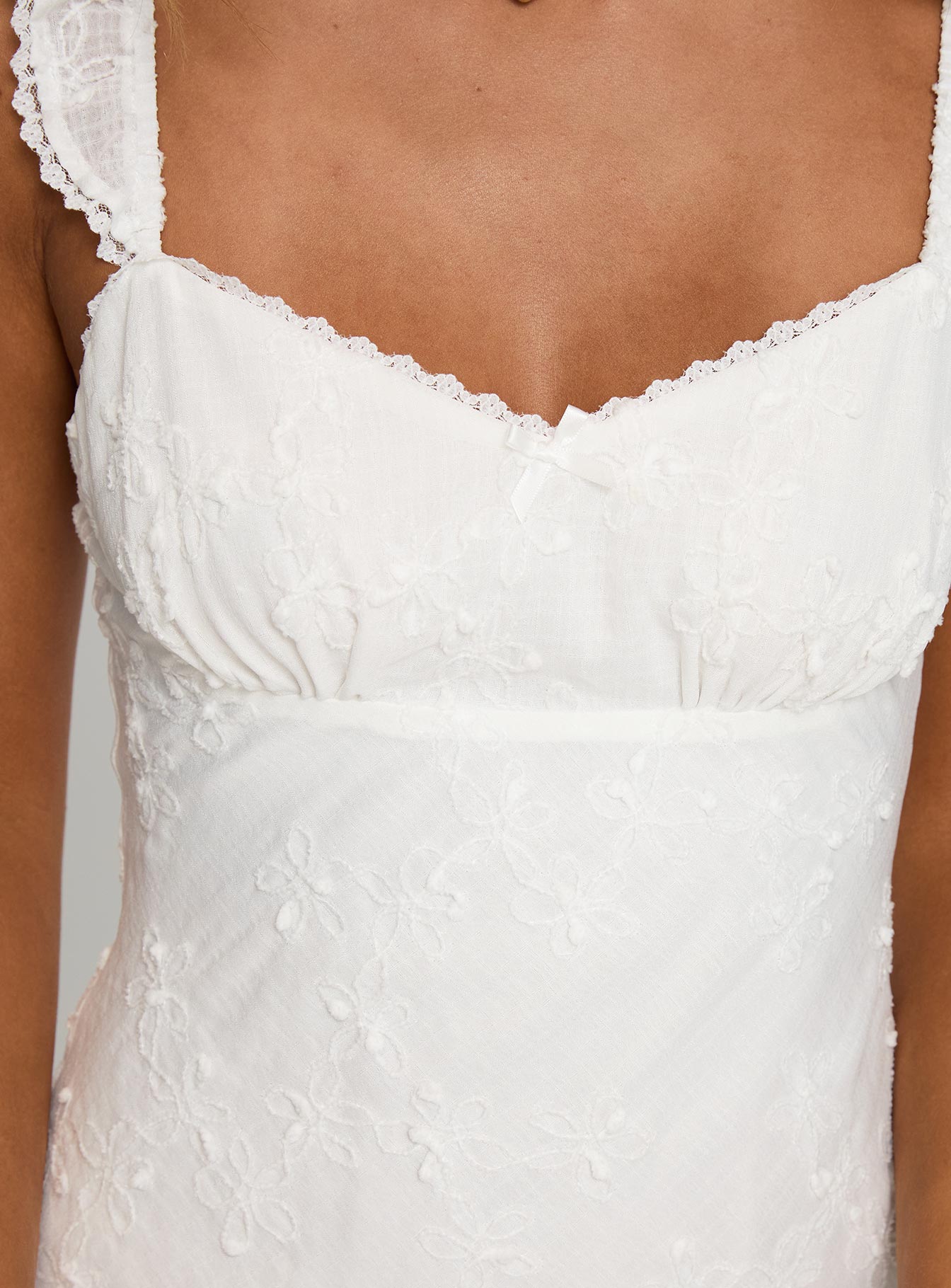Princess Polly Women's Beacall Embroidered Lace Trim Cotton Mini Sundress - White - Mini dresses Princess Polly Women's Beacall Embroidered Lace Trim Cotton Mini Sundress - White - Mini dresses
