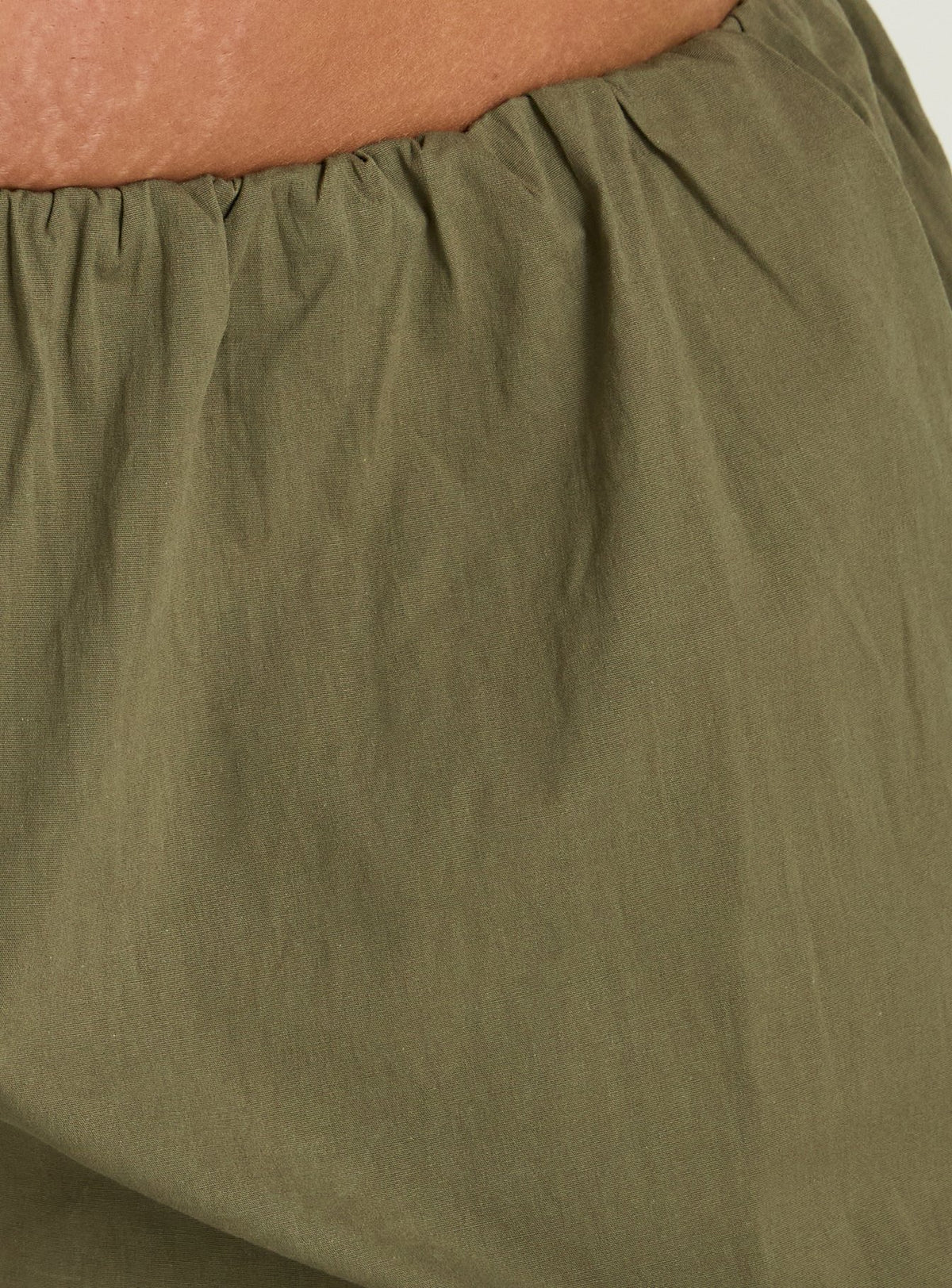 Lunea Concealed Waistband Pants Khaki Curve