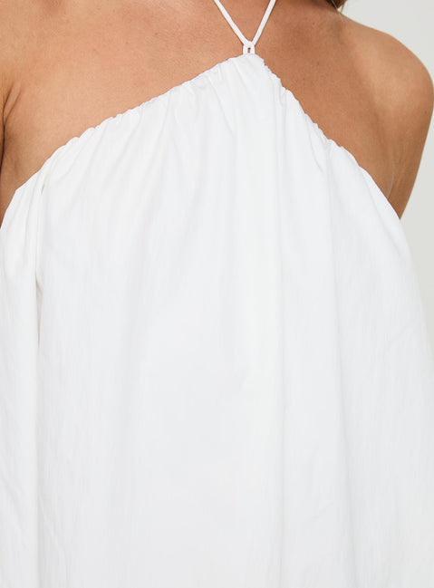 Peaco Halter Mini Dress | White | Womens | Princess Polly Peaco Halter Mini Dress | White | Womens | Princess Polly