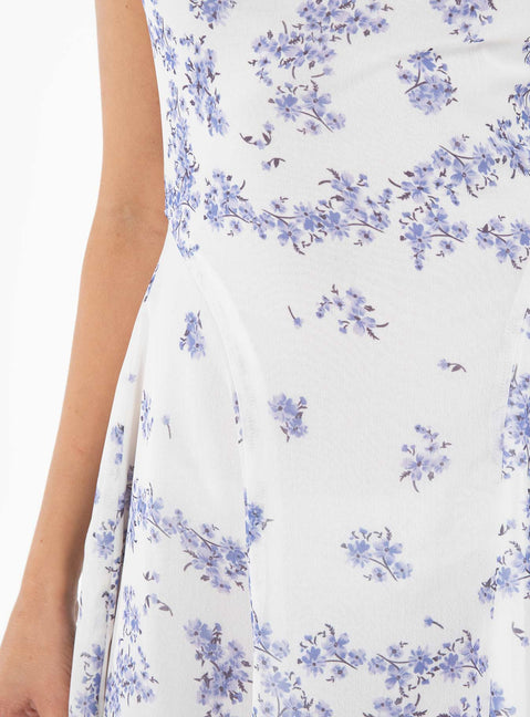 Dream Away Mini Dress Blue Multi | Princess Polly Dream Away Mini Dress Blue Multi | Princess Polly