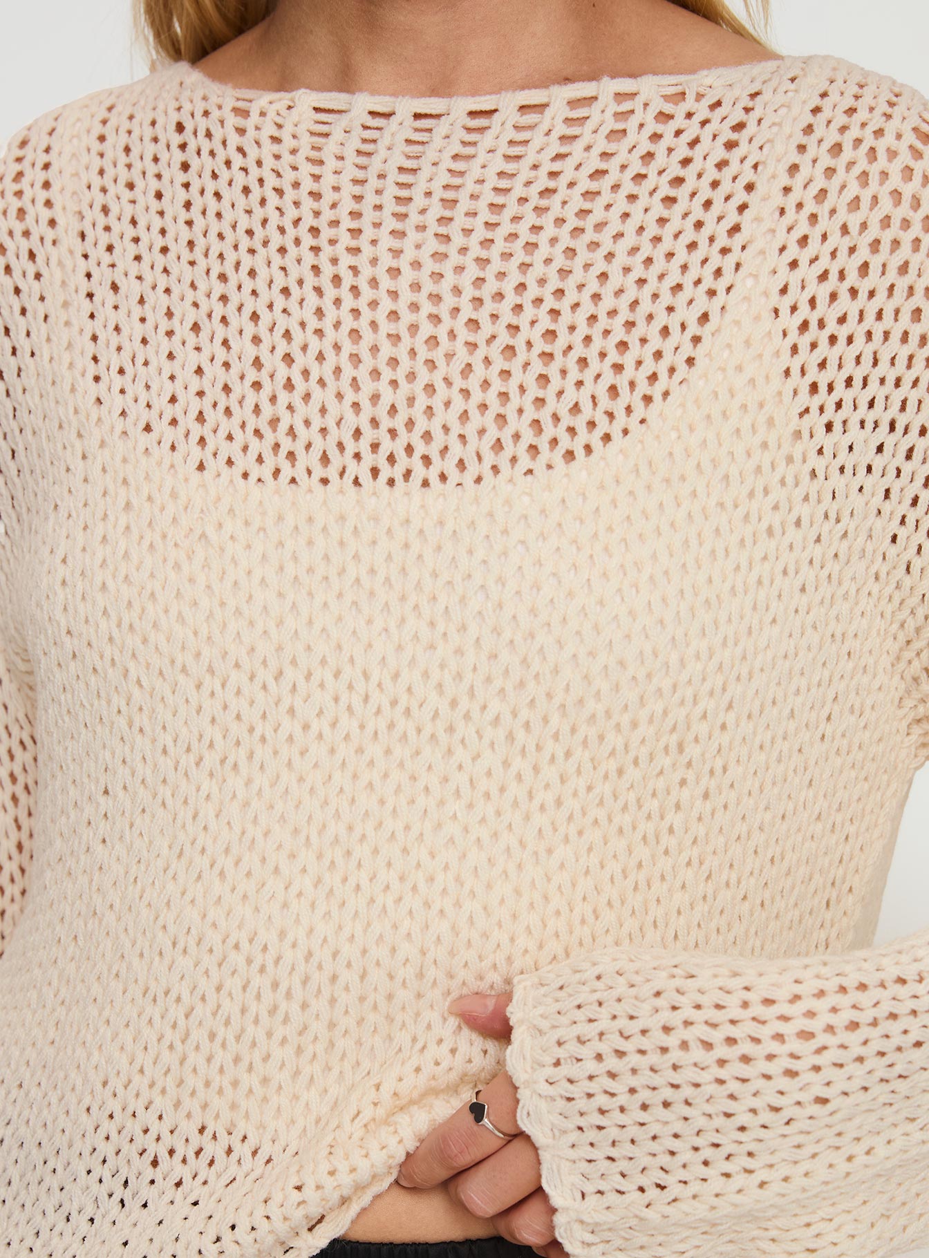 product Princess Polly Protea Knit Sweater Beige Long 