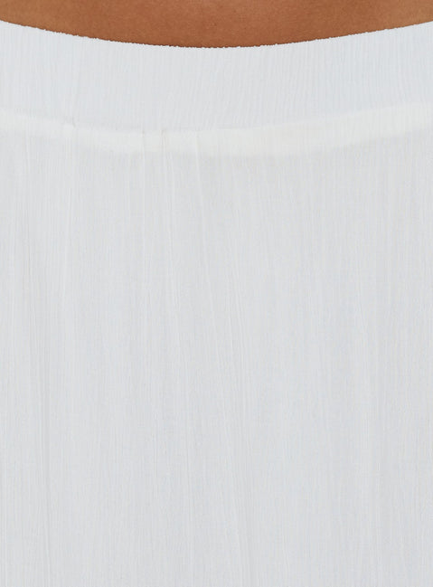 Miriah Maxi Skirt White Petite