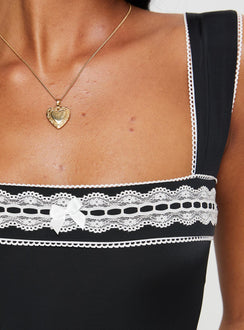 product Princess Polly Keating Bodysuit Black Tall Sleeveless 